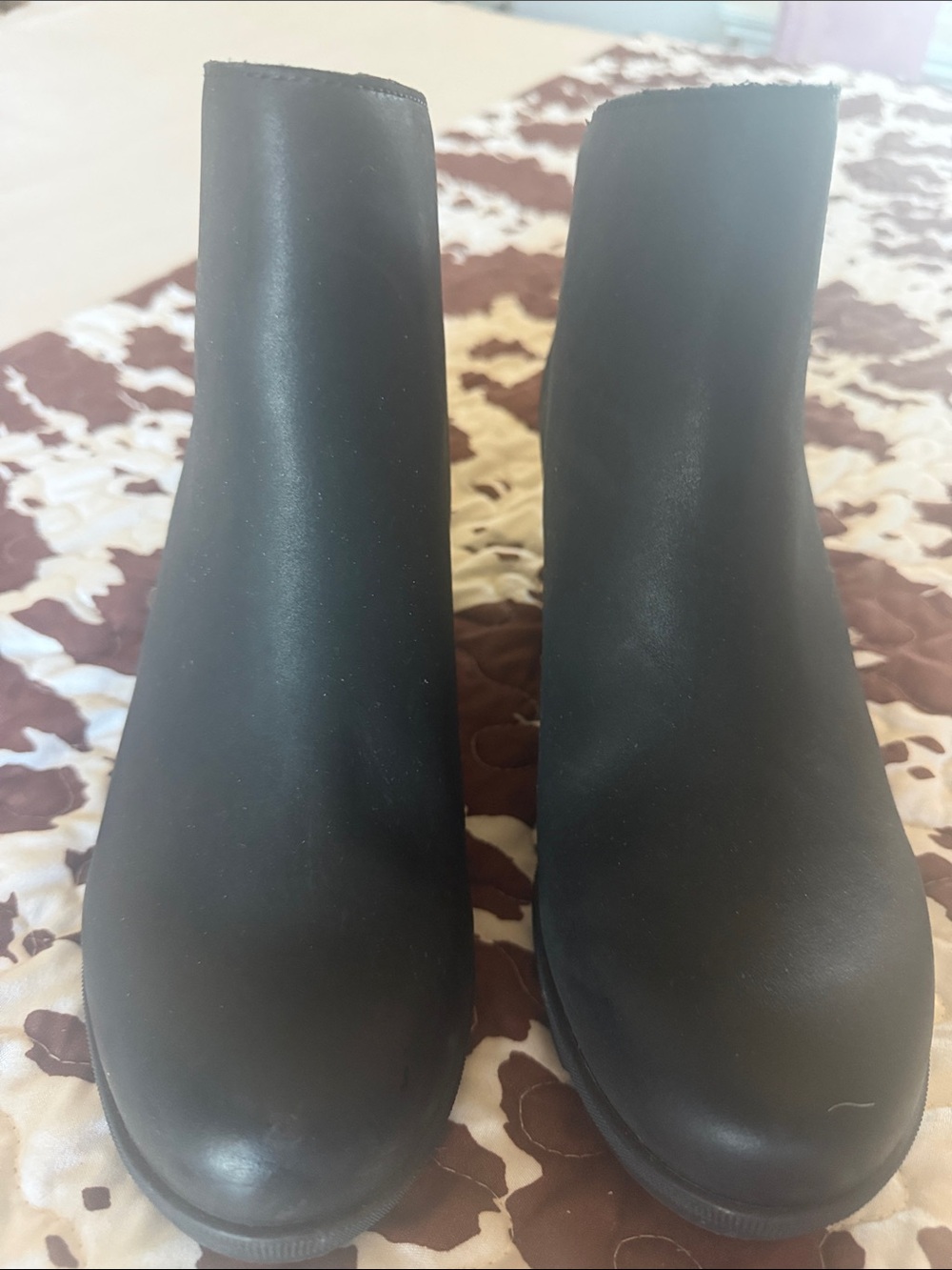 Sorel Joan of Arctic Wedge II black leather ankle boots